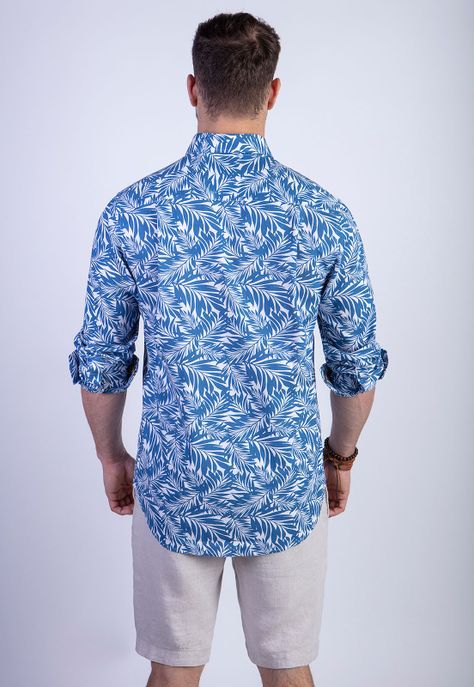 Camisa Estampada Vermont Fj Indigo-1