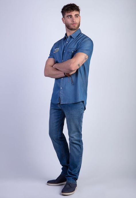 Camisa Sport Tencel Fj Indigo-2