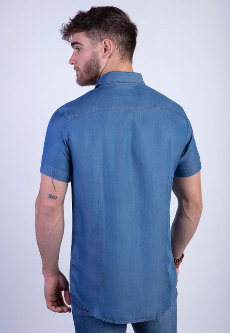 Camisa Sport Tencel Fj Indigo-1