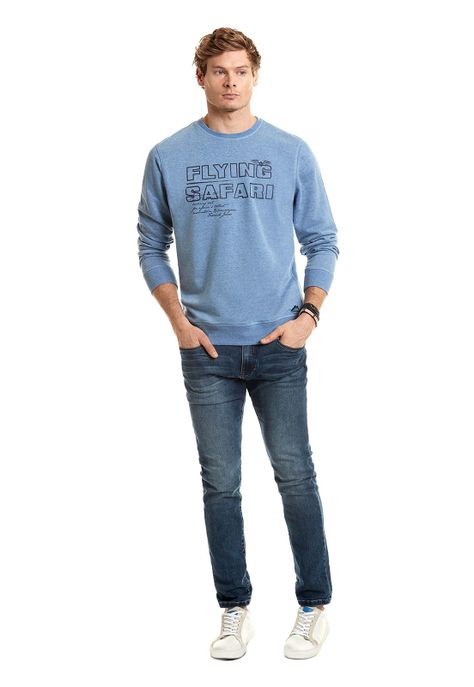 Polera Manga Larga Wyoming Lt Blue Melange-1