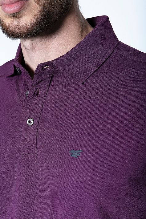 Polera Polo Ml Grape-4