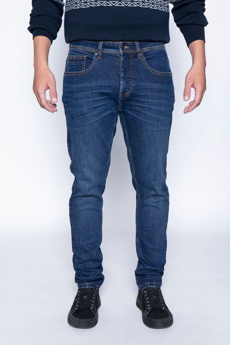 Jeans Básico Auburn Fj Indigo-0