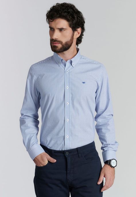 Camisa Chicago Smart Casual Navy-0