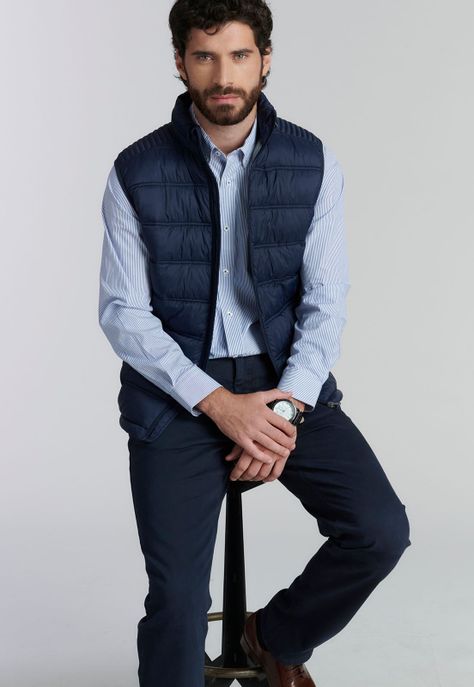Camisa Chicago Smart Casual Navy-4