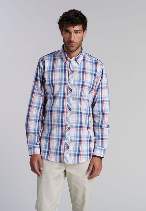 Camisa Check Orlando F Coral-0