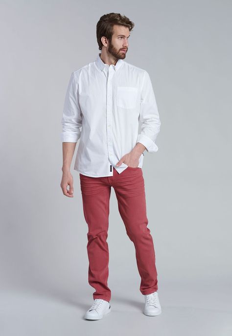Camisa White Garment Dyed Sport Fj-1