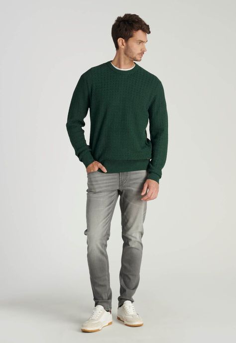 Sweater Leon Heritage Pine Melange-1