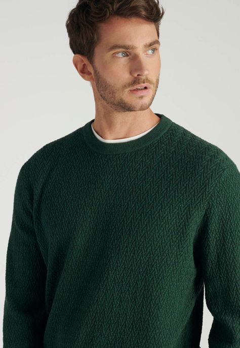 Sweater Leon Heritage Pine Melange-2