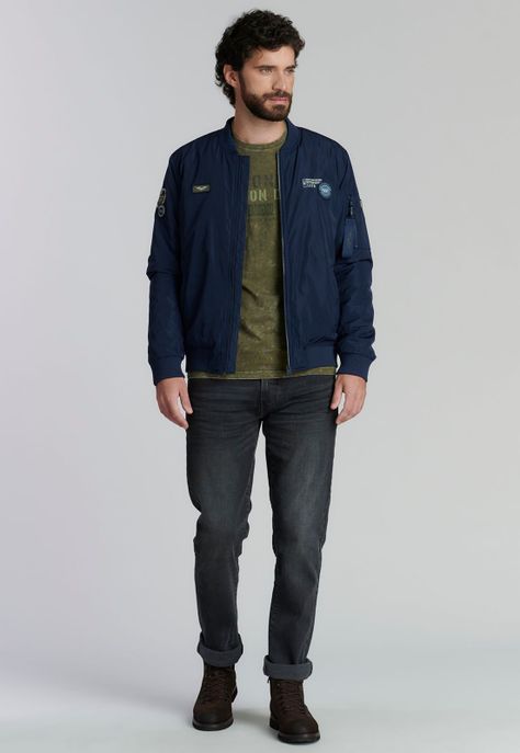 Chaqueta Pilot Fjs Navy-1
