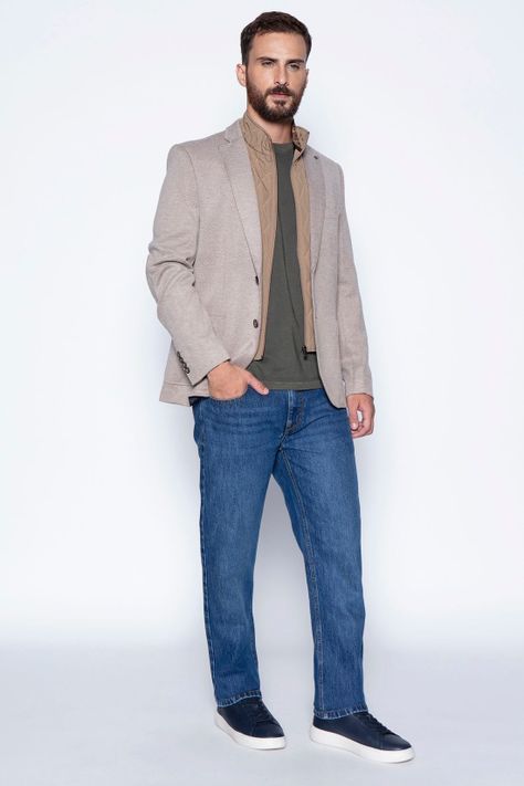 Blazer Knitted Bristol F Beige-3