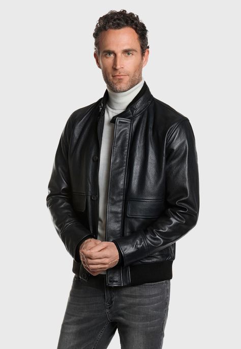 CHAQUETA CUERO ISTAM BLACK-0