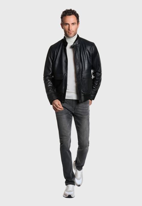CHAQUETA CUERO ISTAM BLACK-1