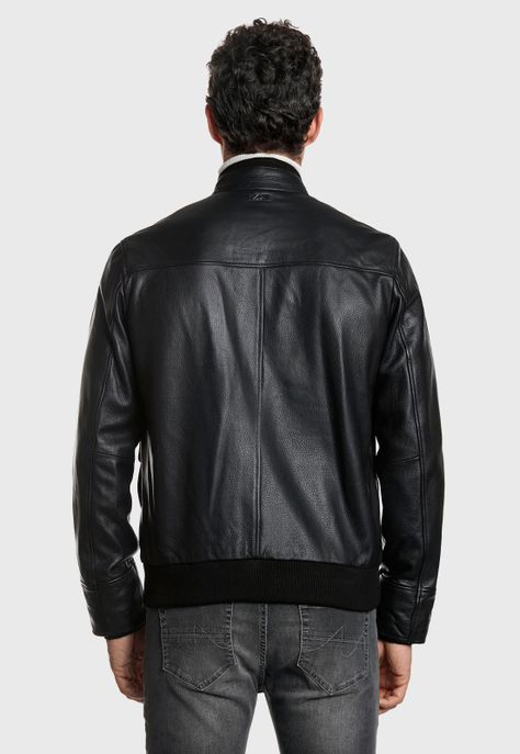 CHAQUETA CUERO ISTAM BLACK-2