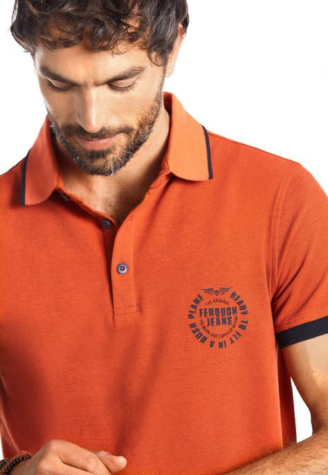 POLERA POLO WYOMING CORAL-3