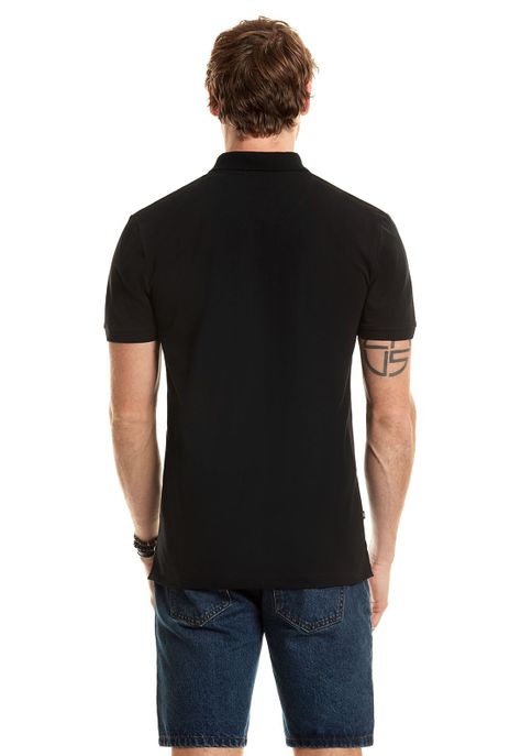 Polera Polo Básica Black-2