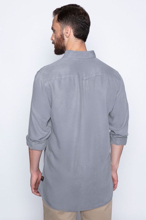 Camisa Lyocell Fj Lt Grey-1