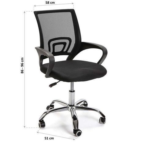 Silla de Oficina Niza Crome-1