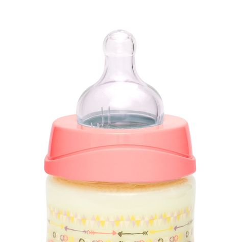 MAMADERA150 ML TETINA REDONDA SILICONA INDIO ROSADO +0M-1