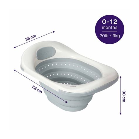 ClevaBath™ - Bañera para Bebés Gris-3