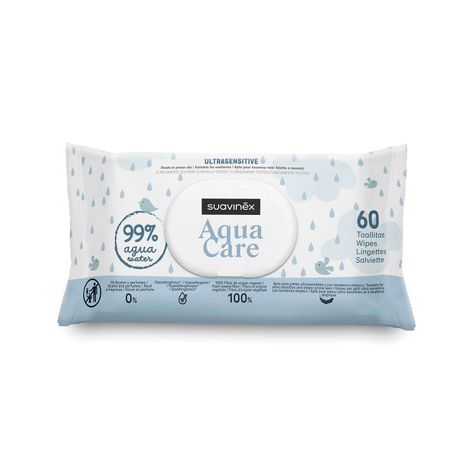 Toallitas Húmedas Aqua Care 60 unidades-0