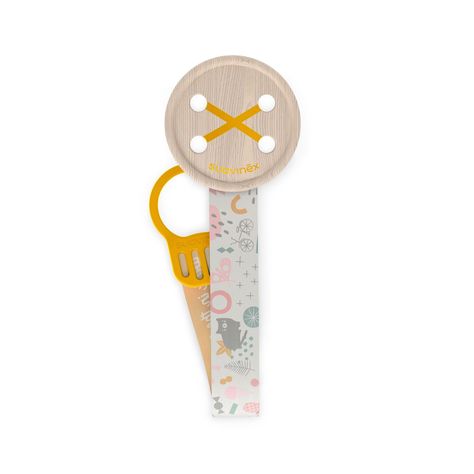 Broche Cinta Boton Walk Amarillo-0