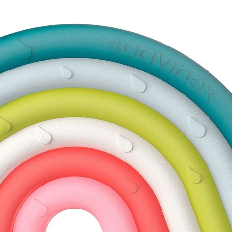 Mordedor Arcoiris de Silicona Etapa 1 +0 meses Multicolor-2