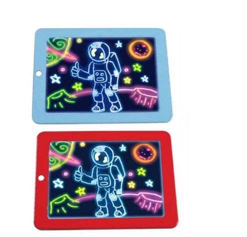 PIZARRA MÁGICA NIÑOS FLUORESCENTE + PLUMONES-3