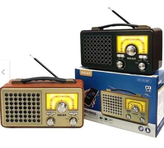Radio Vintage Bluetooth Sd Usb Meier 1913BT-2