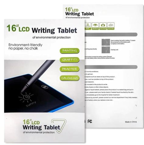 Tablet Pizarra Magica Escritura LCD Para Niños 16-0