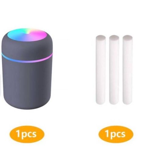 Humificador Difusor De Aire Luz Led Rgb Usb GRIS-1