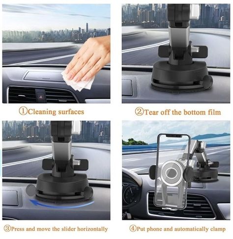 Soporte Para Teléfono con Brazo Robot Auto 360 Grados-5