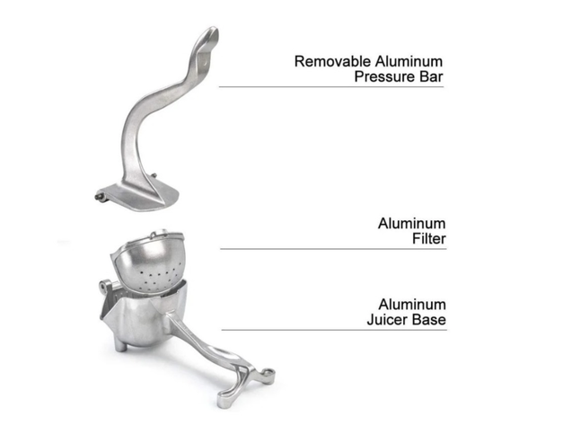 Saca Jugo Exprimidor Jugo Manual Aluminio Naranja Frutas-1