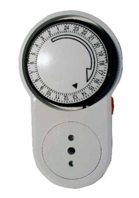 Timer Temporizador Eléctrico Analogico 24 Horas Adaptador-3