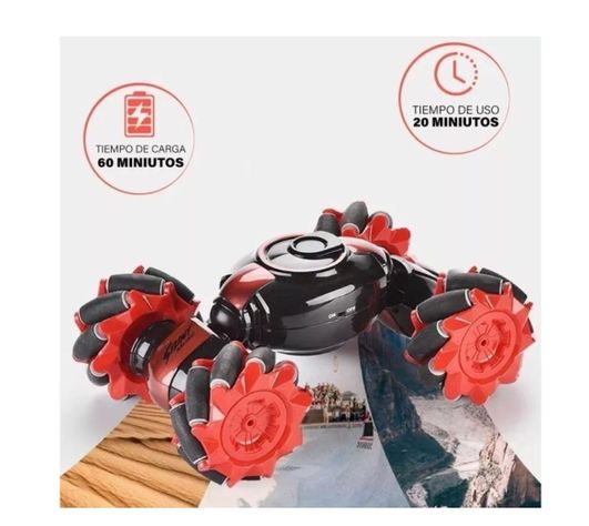 Auto Control Remoto STUNT RECARGABLE USB ROJO-3