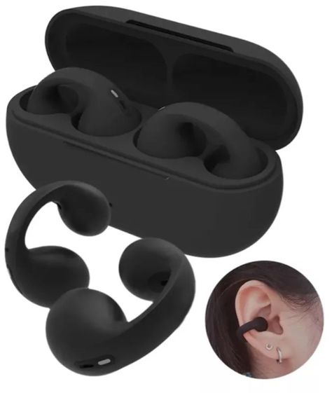 Audífonos Manos Libres Condución Ósea Fitness Color Negro-1
