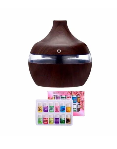 Humidificador Aromatizador Usb Rgb Difusor + 12 -0