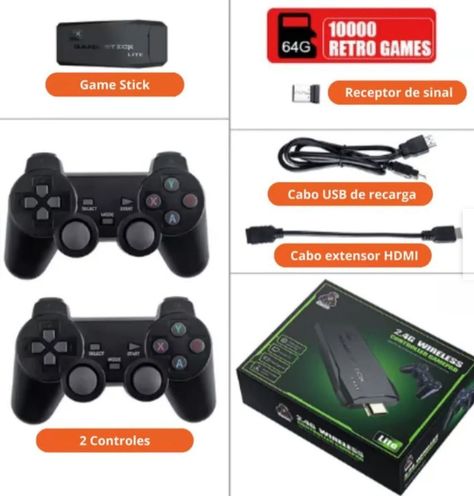 Consola de videojuegos con 10000 juegos incorporados game stick 32G-1