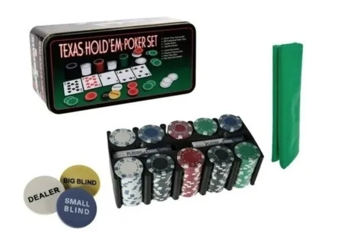 Juego De Mesa 200 Fichas Poker Texas Holden-1