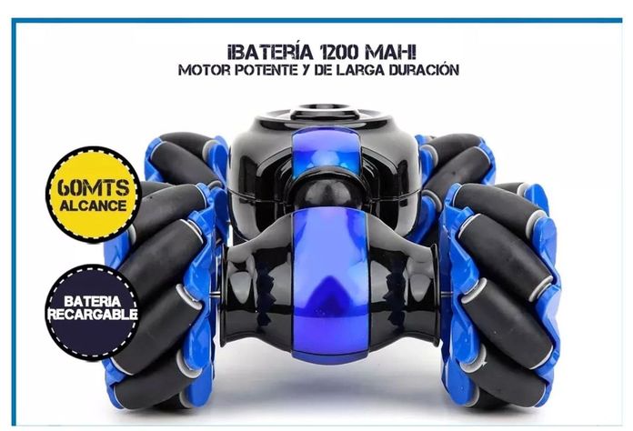 Auto Control Remoto STUNT RECARGABLE USB AZUL-1