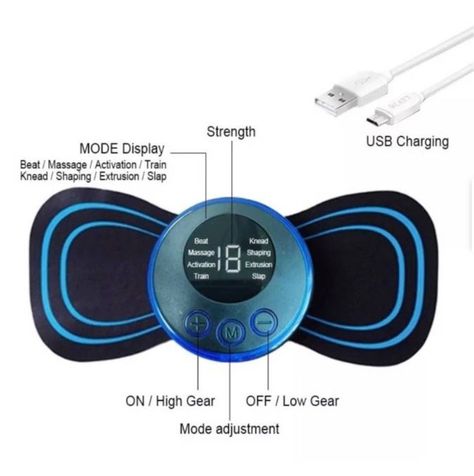 Masajeador Eléctrico Mini Con Pegatinas Inteligent-2