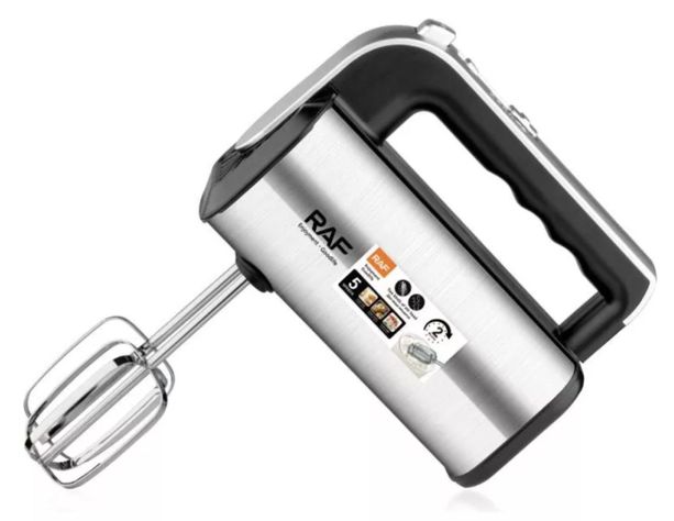 Batidora Eléctrica 2 Tipos De Gancho 650w - Raf R6693 Plateado-3