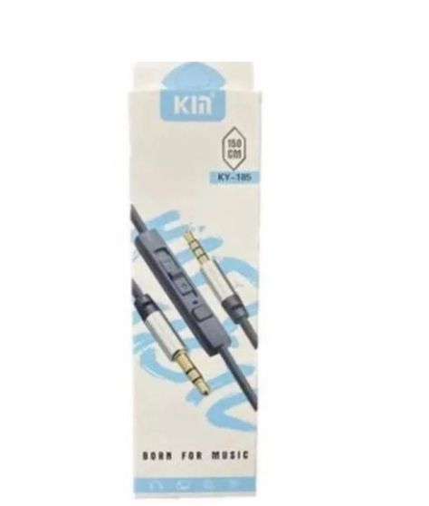 Cable Auxiliar Con Regulador De Volumen Y Micrófono 3.5-1