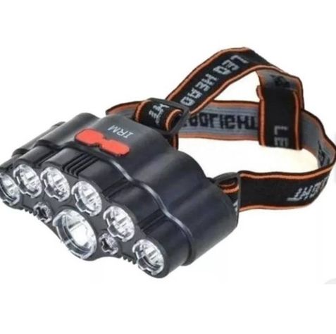 Linterna Minero De 9 Led, Cabeza Ajustable Recarga-0