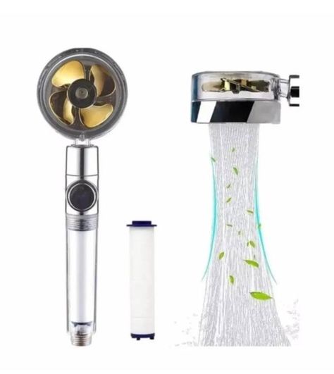 3x Eco Ducha Cabezal Ducha Telefono Turbina -2