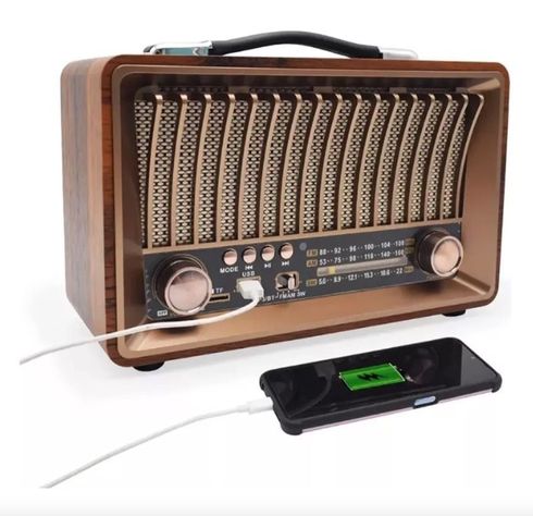 Radio Vintage Bluetooth Sd Usb R-1918BT-2