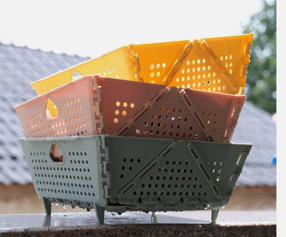 Organizador Pequeño Plegable Colapsable Oficina Baño Cocina Aleatorio-6