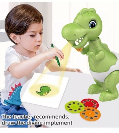 Proyector Dinosaurio Didáctico Con Sonido Para Dibujar-5