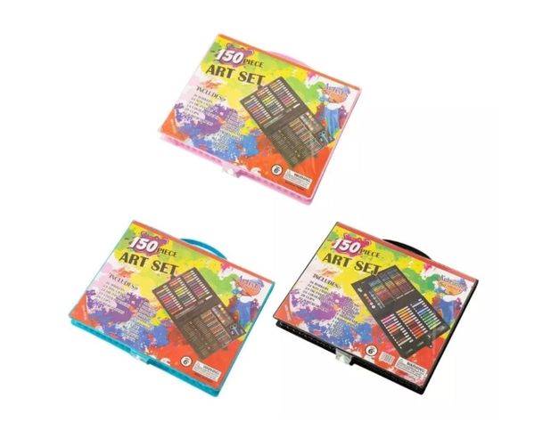 Set De Arte Maleta 150 Piezas Lápices Para Colorear-0