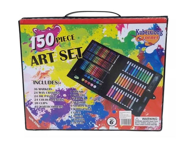 Set De Arte Maleta 150 Piezas Lápices Para Colorear-1