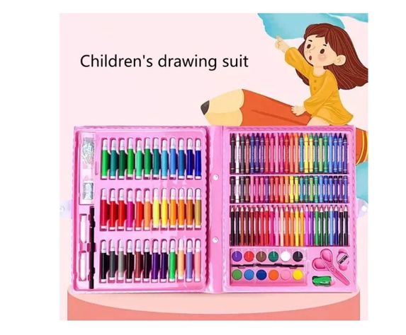 Set De Arte Maleta 150 Piezas Lápices Para Colorear-2
